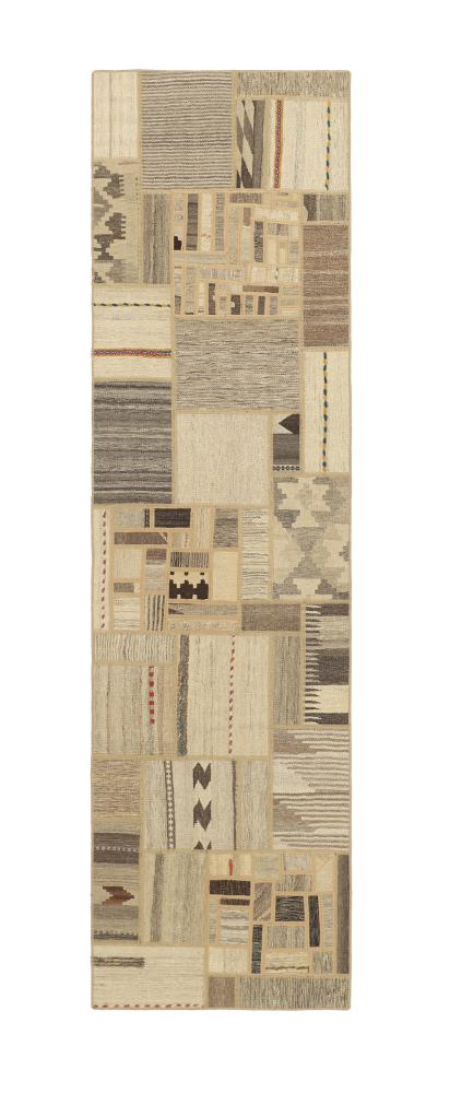 Persisk tæppe Kelim Patchwork 299x81 299x81, Persisk tæppe Håndvævet