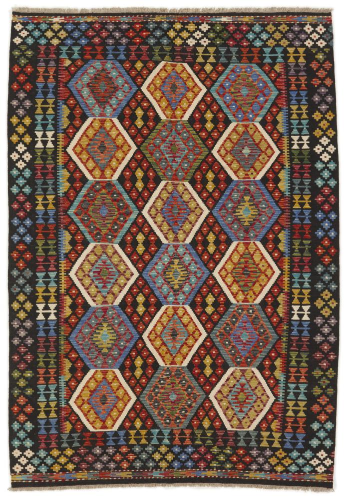 Afghan rug Kilim Afghan 253x175 253x175, Persian Rug Woven by hand