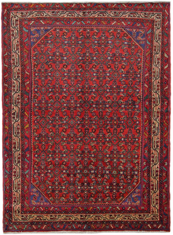 Persisk tæppe Hosseinabad 214x156 214x156, Persisk tæppe Knyttet i hånden