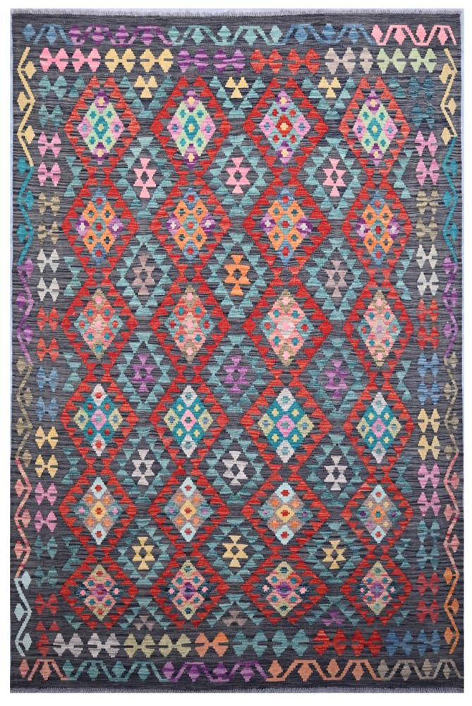 Afghan rug Kilim Afghan 9'9"x6'6" 9'9"x6'6", Persian Rug Woven by hand