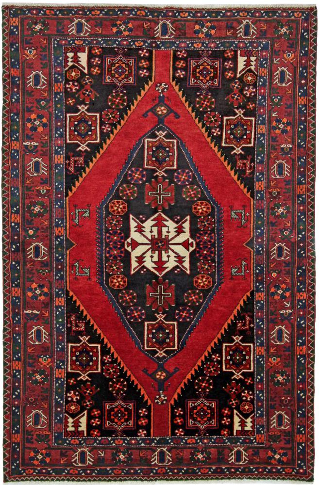 Persisk tæppe Shahsavan 216x146 216x146, Persisk tæppe Knyttet i hånden