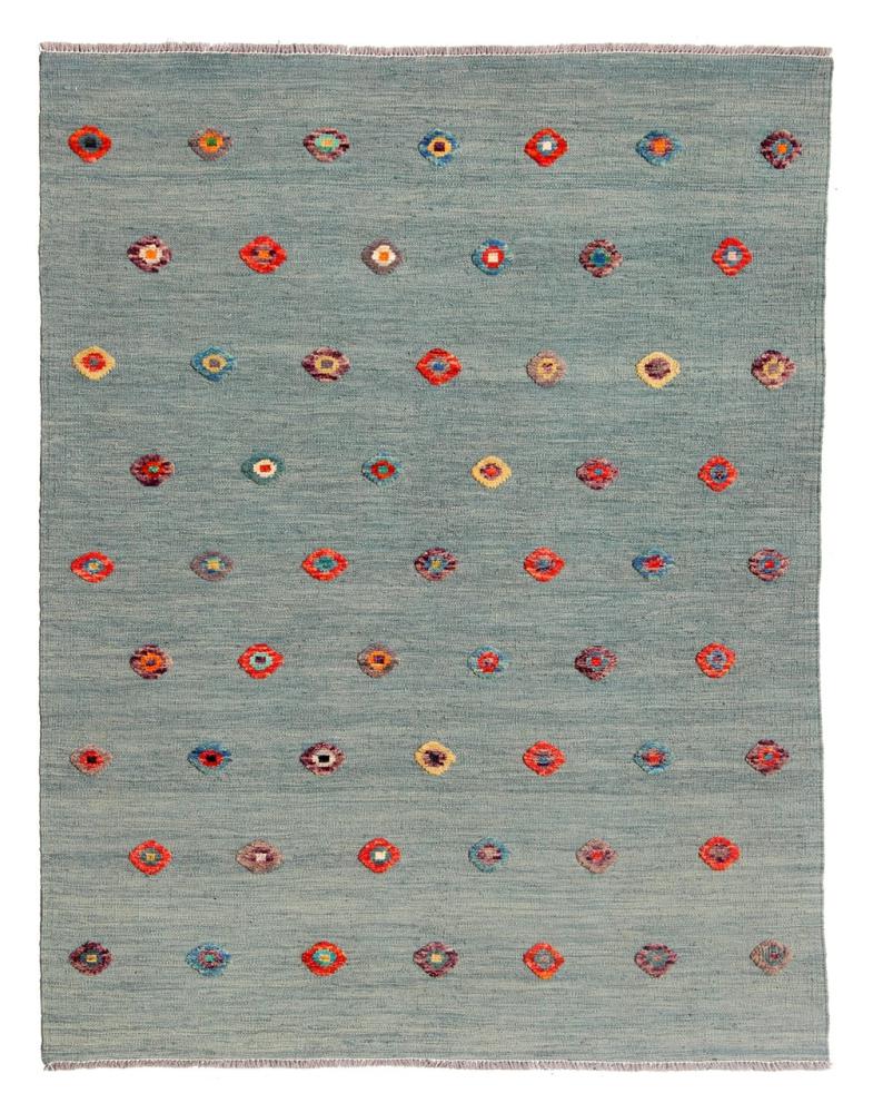 Alfombra afgana Kilim Afghan Nimbaft Edition 193x146 193x146, Alfombra persa Tejido a mano