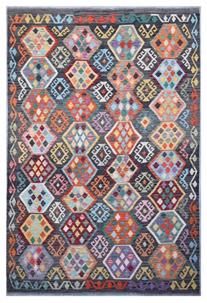 Afghan rug Kilim Afghan 9'11"x6'6" 9'11"x6'6", Persian Rug Woven by hand