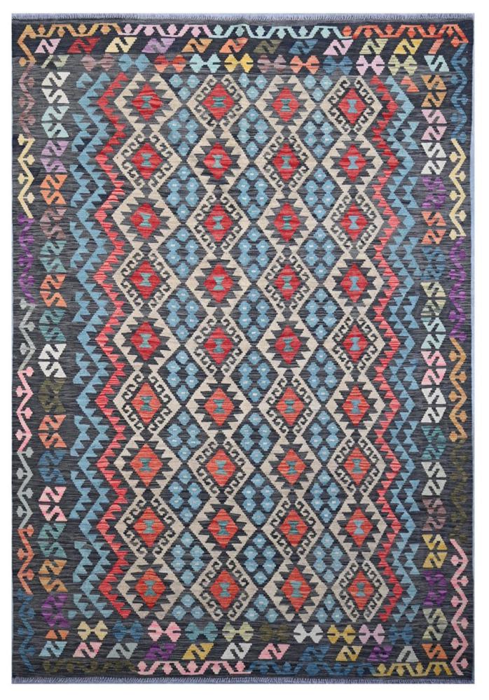 Afghan rug Kilim Afghan 9'9"x6'8" 9'9"x6'8", Persian Rug Woven by hand