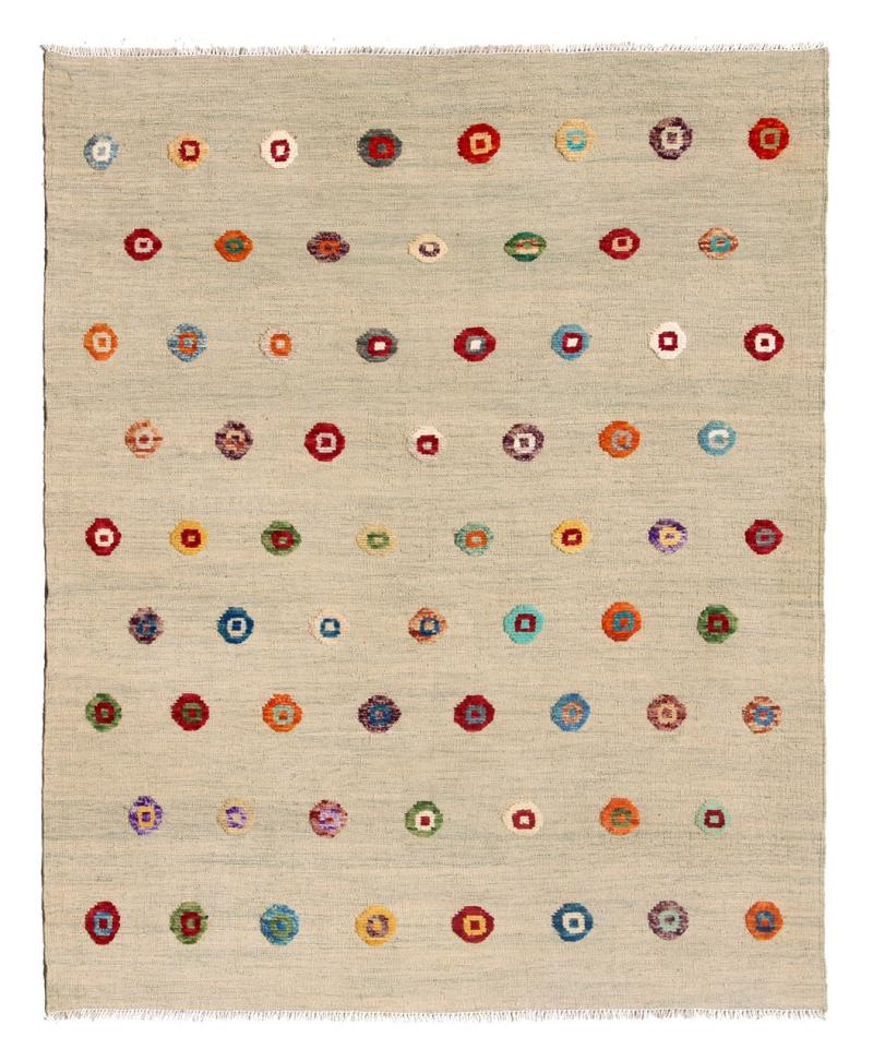 Alfombra afgana Kilim Afghan Nimbaft Edition 195x156 195x156, Alfombra persa Tejido a mano