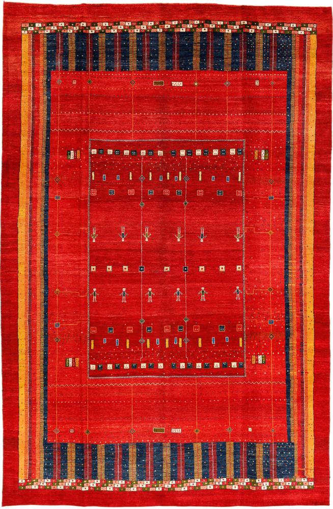 Tappeto persiano Persia Gabbeh Loribaft 389x252 389x252, Tappeto persiano Annodato a mano