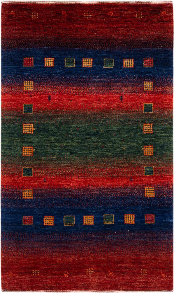 Persian rug Perser Gabbeh Loribaft Essence 4'0"x2'6" 4'0"x2'6", Persian rug Hand-knotted