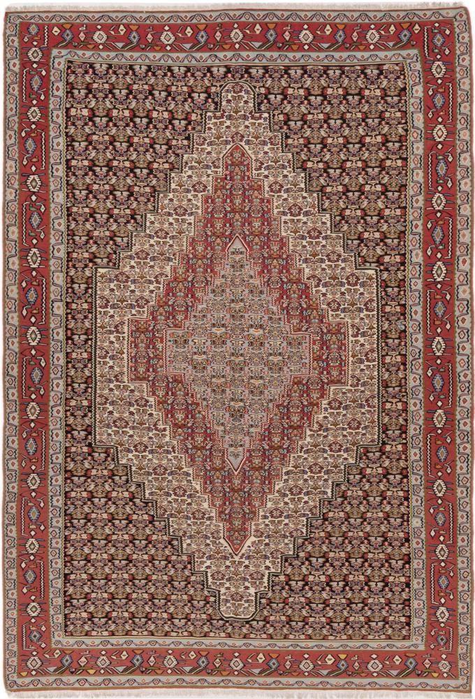 Tapete persa Kilim Senneh 309x206 309x206, Tapete persa Atado à mão