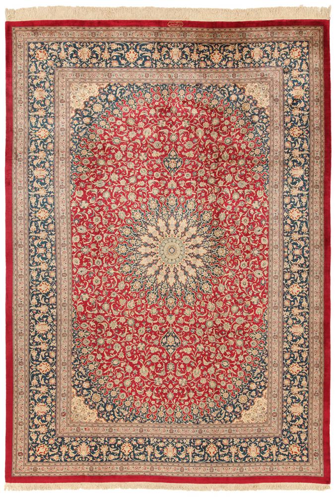 Persian Rug Qum Silk 344x243 344x243, Persian Rug Knotted by hand