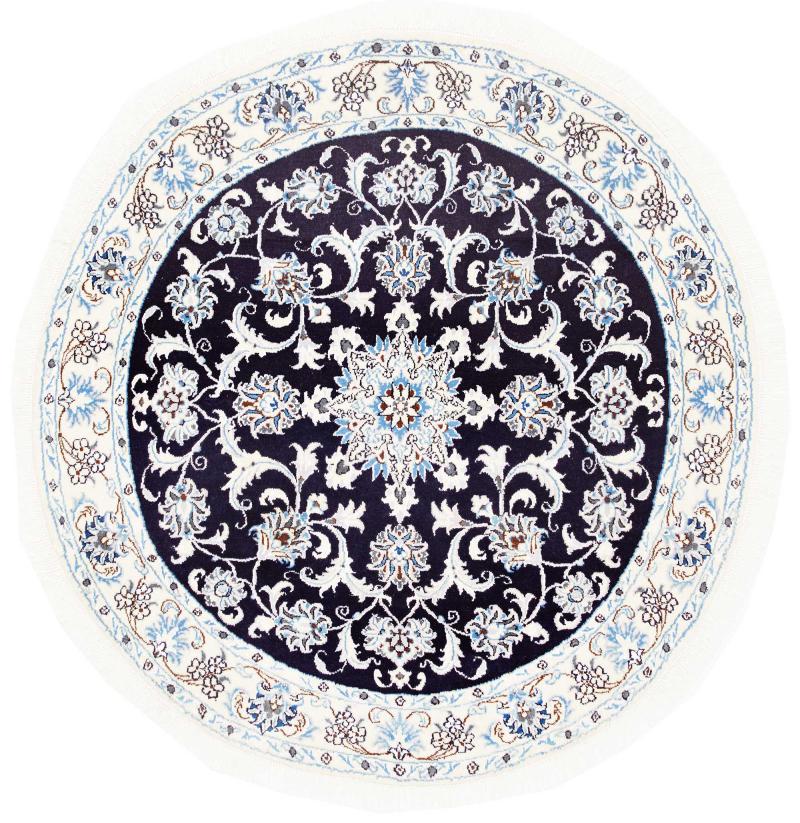 Persisk tæppe Nain 144x139 144x139, Persisk tæppe Knyttet i hånden