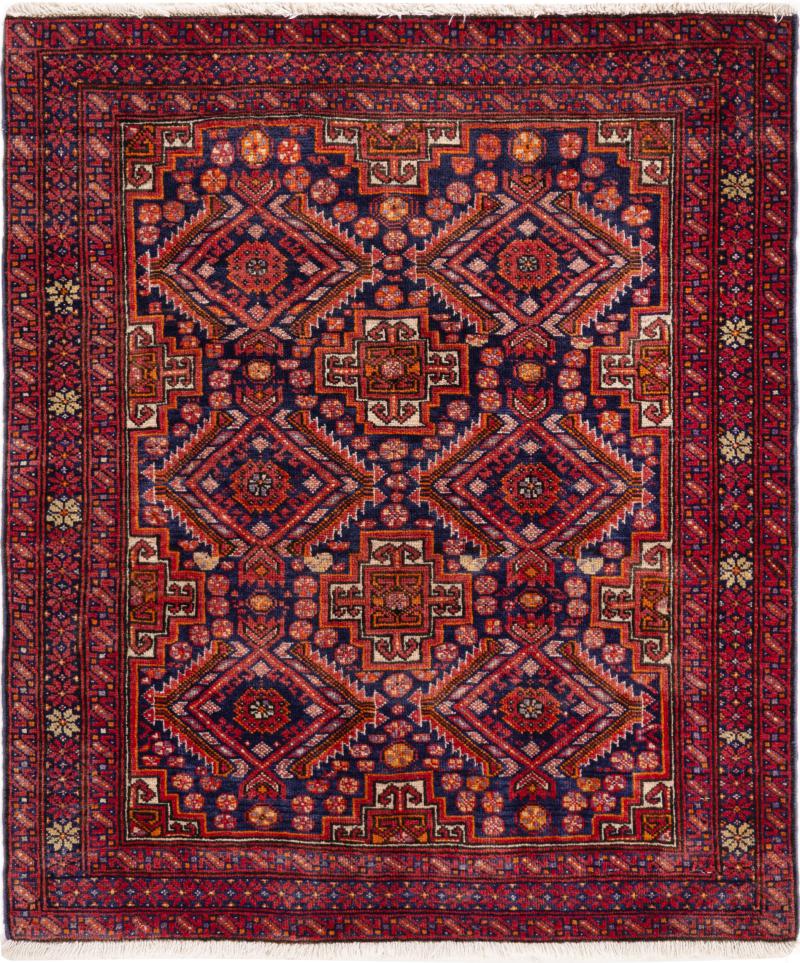 Perzisch tapijt Baluch 90x80 90x80, Perzisch tapijt Handgeknoopte