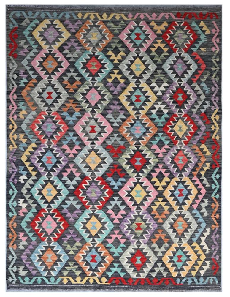 Afghan rug Kilim Afghan 7'10"x5'10" 7'10"x5'10", Persian Rug Woven by hand