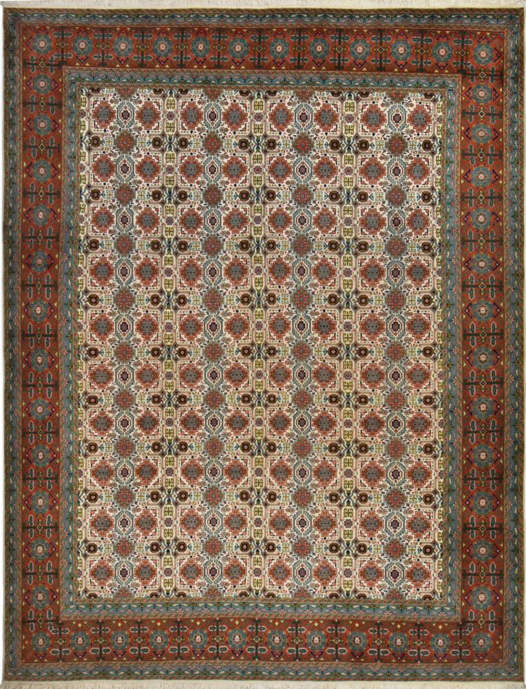 Tapis persan Tabriz 40Raj 396x304 396x304, Tapis persan Noué à la main