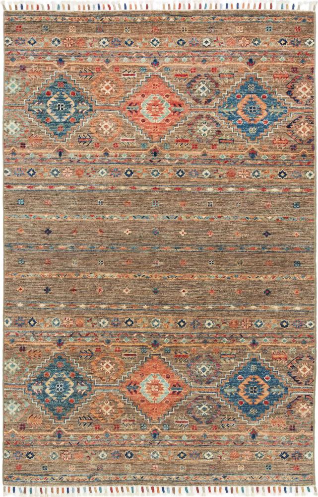 Pakistani rug Arijana Shaal 5'0"x3'3" 5'0"x3'3", Persian rug Hand-knotted