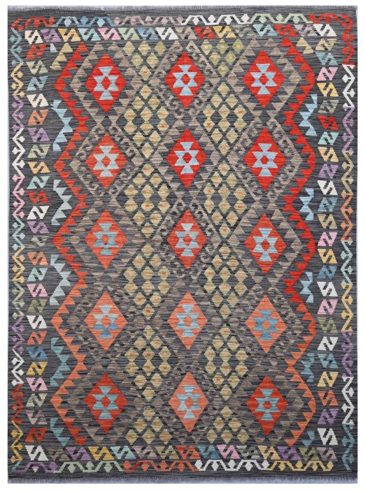 Afghan rug Kilim Afghan 8'4"x6'0" 8'4"x6'0", Persian Rug Woven by hand