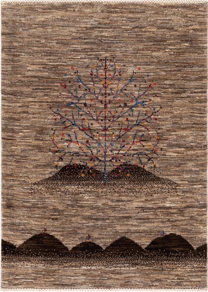 Tapete persa Persa Gabbeh Loribaft Tabiibaft 119x84 119x84, Tapete persa Atado à mão