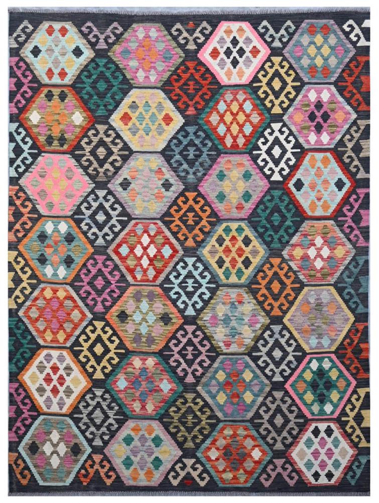 Afghan rug Kilim Afghan 7'11"x5'9" 7'11"x5'9", Persian Rug Woven by hand