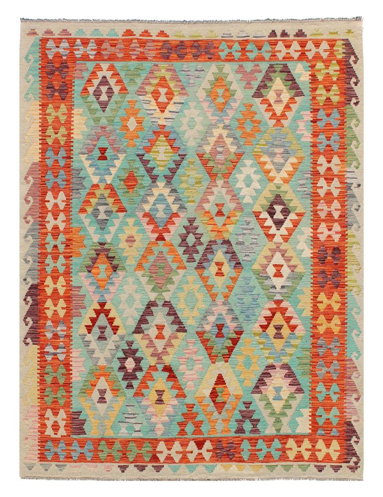 Afghan rug Kilim Afghan 7'10"x5'9" 7'10"x5'9", Persian Rug Woven by hand