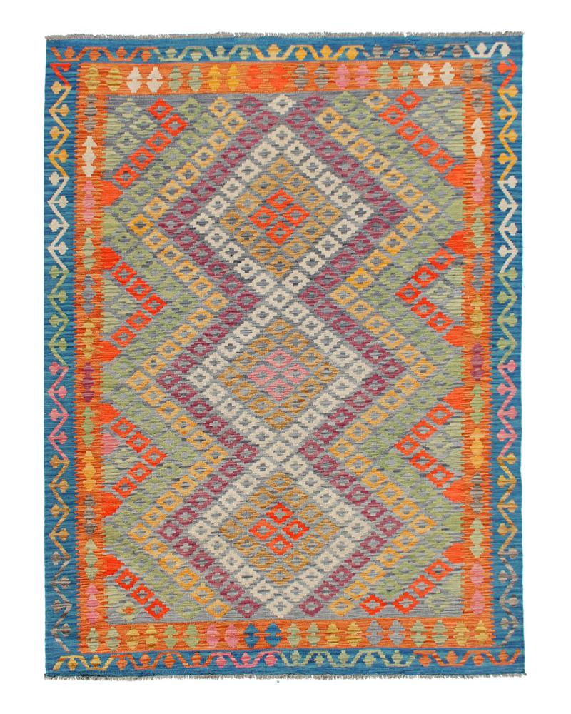 Afghan rug Kilim Afghan 8'0"x5'8" 8'0"x5'8", Persian Rug Woven by hand