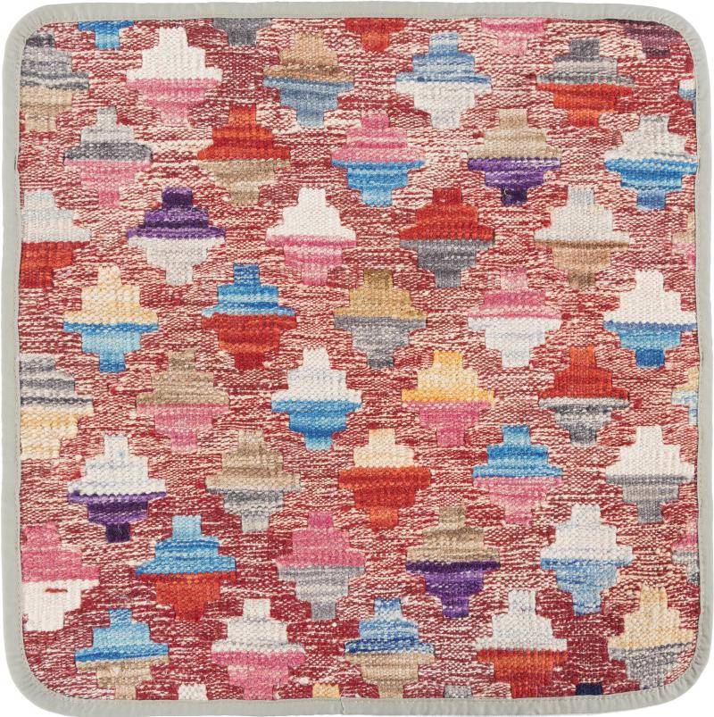 Afghanischer Teppich Kelim Afghan Kissenbezug 1'6"x1'6" 1'6"x1'6", Perserteppich Handgeknüpft