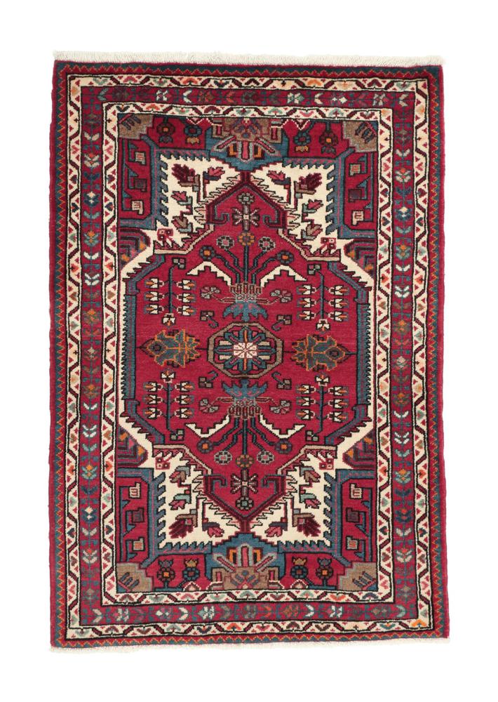 Tapis persan Tuyserkan 131x89 131x89, Tapis persan Noué à la main