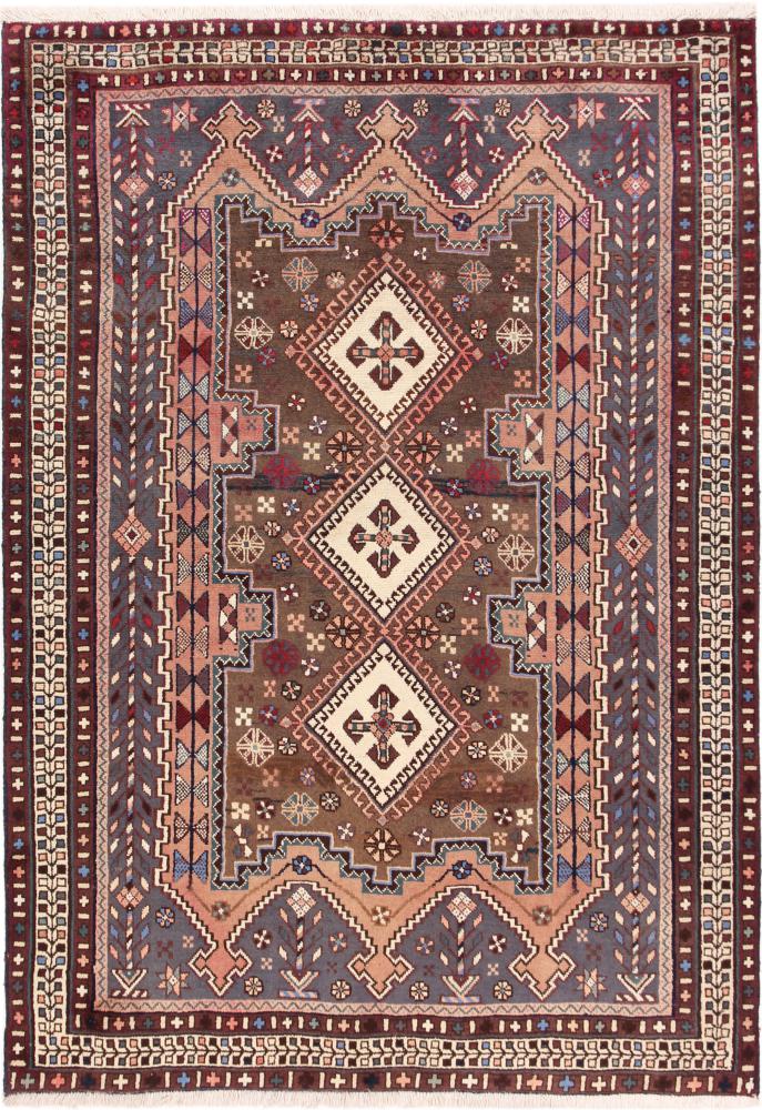 Tapis persan Shahrbabak 218x155 218x155, Tapis persan Noué à la main