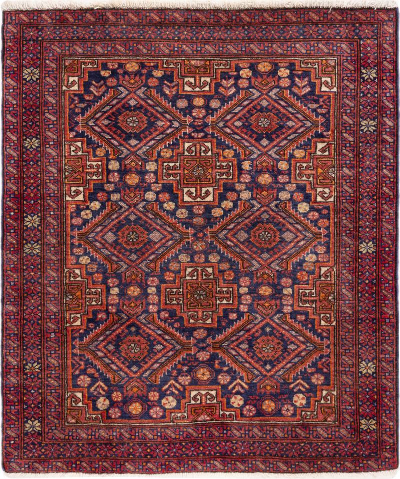 Persian Rug Baluch 93x78 93x78, Persian Rug Knotted by hand