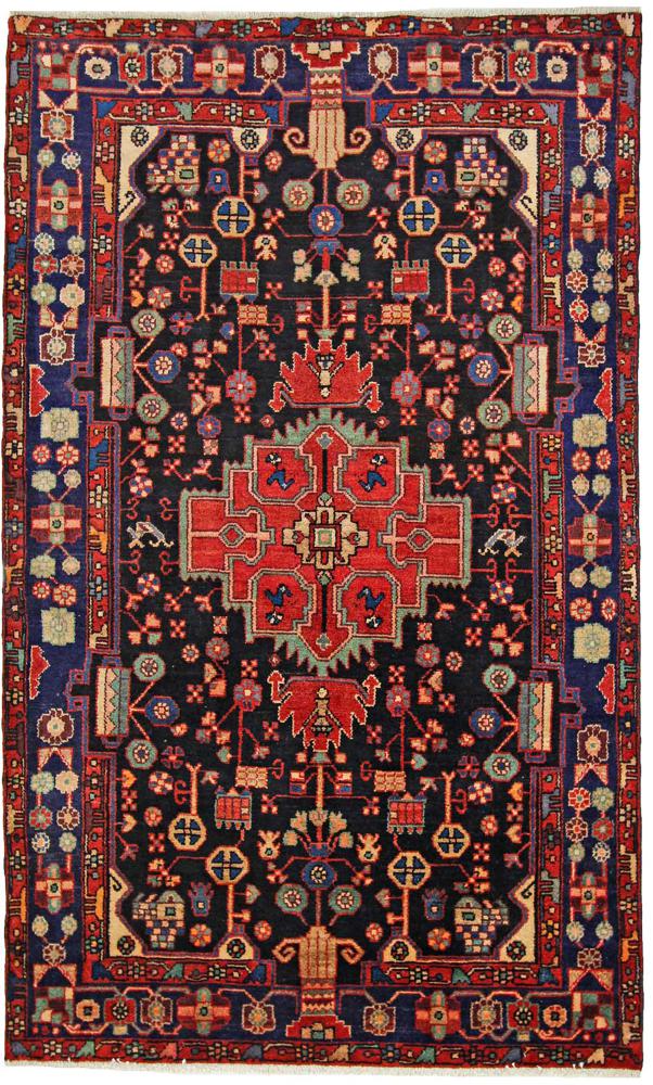 Περσικό χαλί Nahavand 236x142 236x142, Περσικό χαλί Οι κόμποι έγιναν με το χέρι