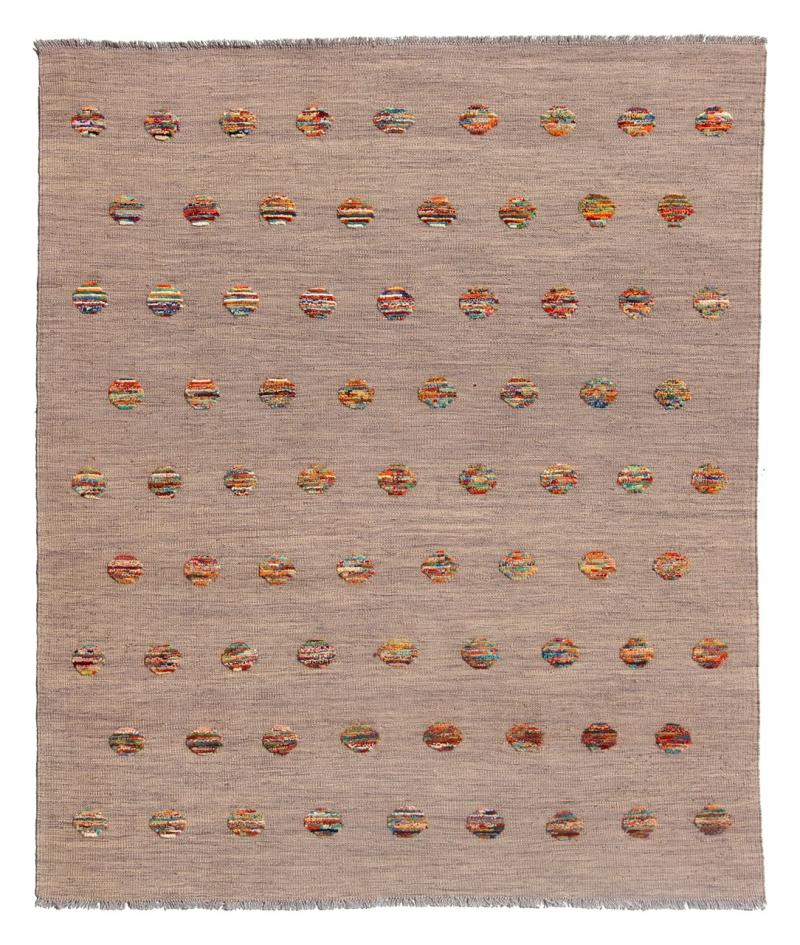 Alfombra afgana Kilim Afghan Nimbaft Edition 194x155 194x155, Alfombra persa Tejido a mano