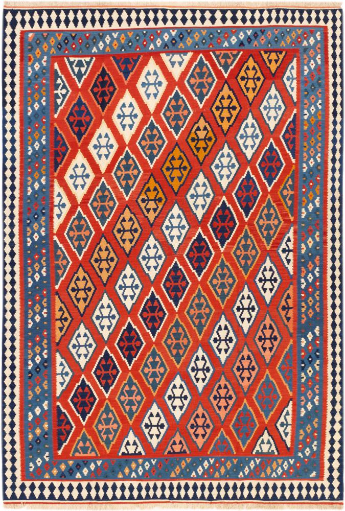 Tapis persan Kilim Fars Ghashghai 295x205 295x205, Tapis persan Tissé à la main
