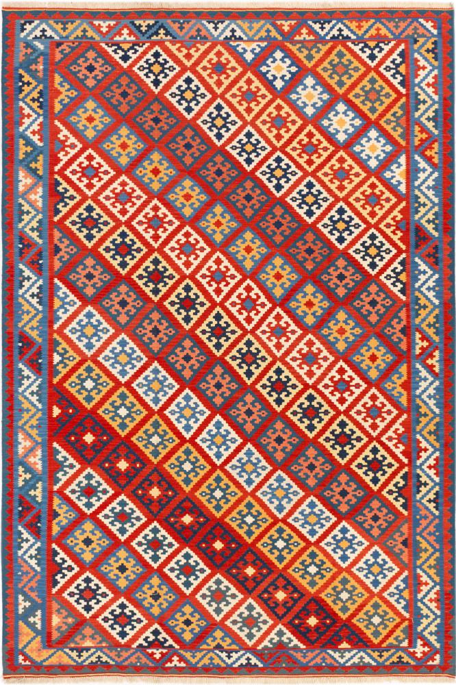 Perzisch tapijt Kilim Fars Ghashghai 308x209 308x209, Perzisch tapijt Handgeweven