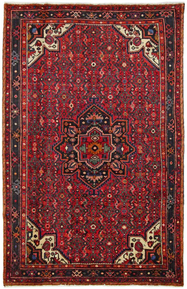 Persisk tæppe Hosseinabad 243x156 243x156, Persisk tæppe Knyttet i hånden