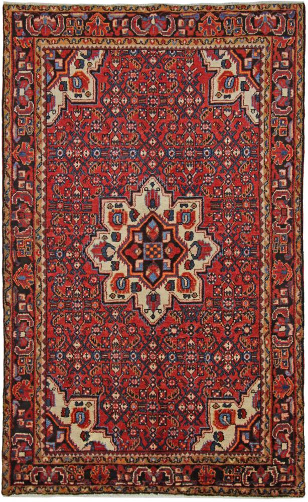 Persisk tæppe Hosseinabad 229x140 229x140, Persisk tæppe Knyttet i hånden