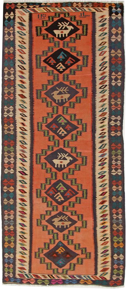 Tapete persa Kilim Fars Azerbaijan Antigo 325x139 325x139, Tapete persa Tecido à mão