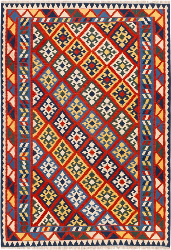 Tapis persan Kilim Fars Shiraz 287x204 287x204, Tapis persan Tissé à la main
