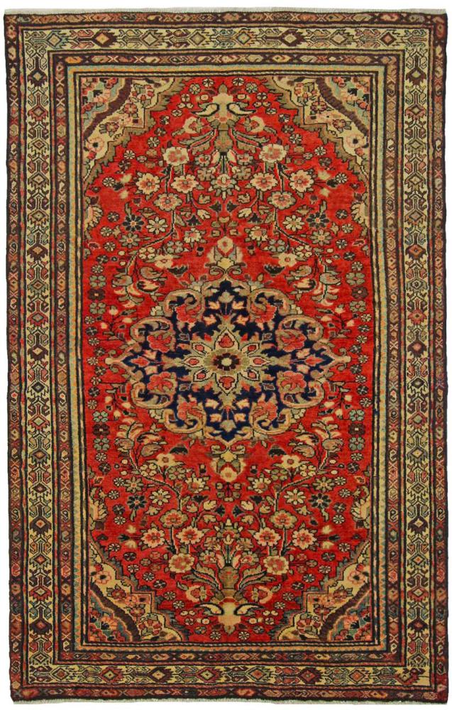 Persisk tæppe Hosseinabad 214x139 214x139, Persisk tæppe Knyttet i hånden