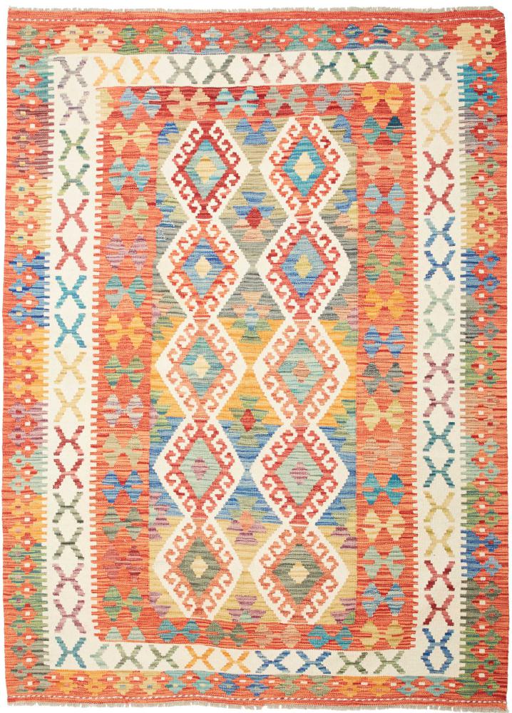 Afghansk teppe Kelim  Afghan 7'7"x5'6" 7'7"x5'6", Persisk teppe Handwoven 