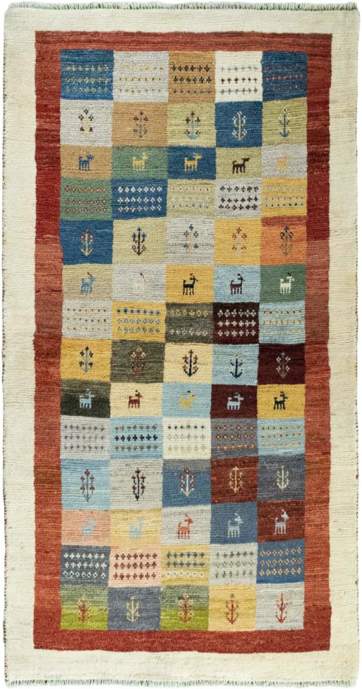 Persian Rug Persian Gabbeh Ghashghai 184x97 184x97, Persian Rug Knotted by hand