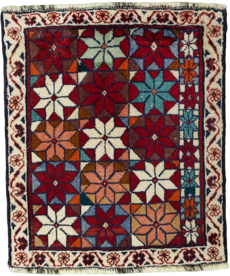 Persian Rug Shiraz 65x55 65x55, Persian Rug Knotted by hand