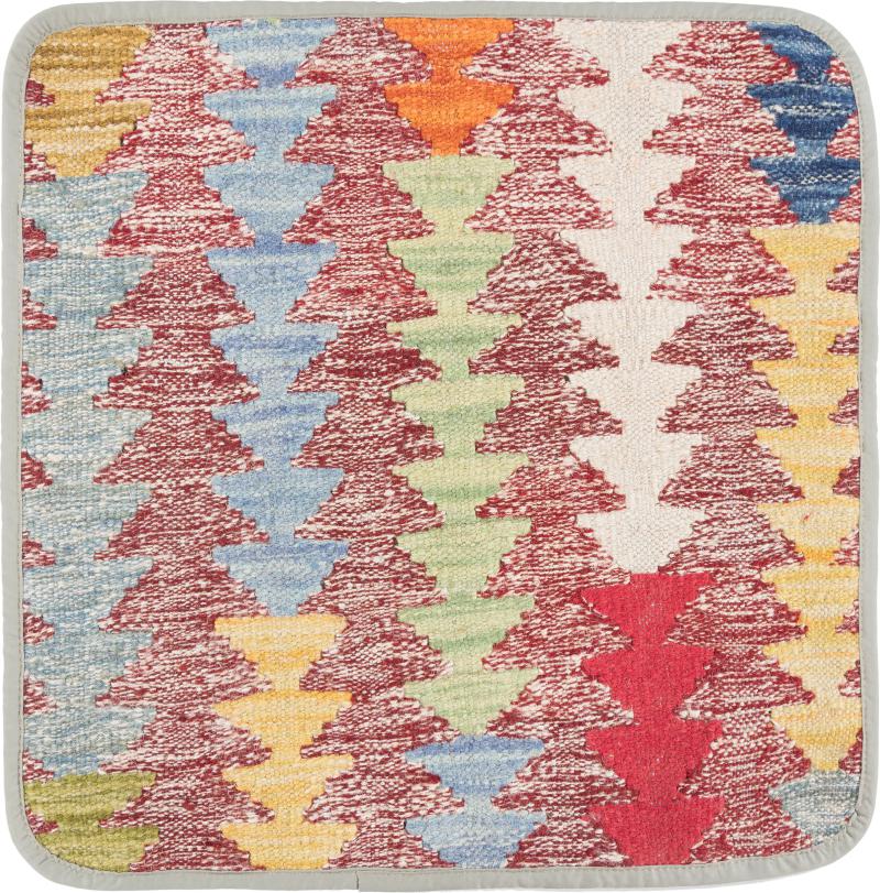 Afghanska mattan Kilim Afghan Kuddfodral 45x45 45x45, Persisk matta Knuten för hand