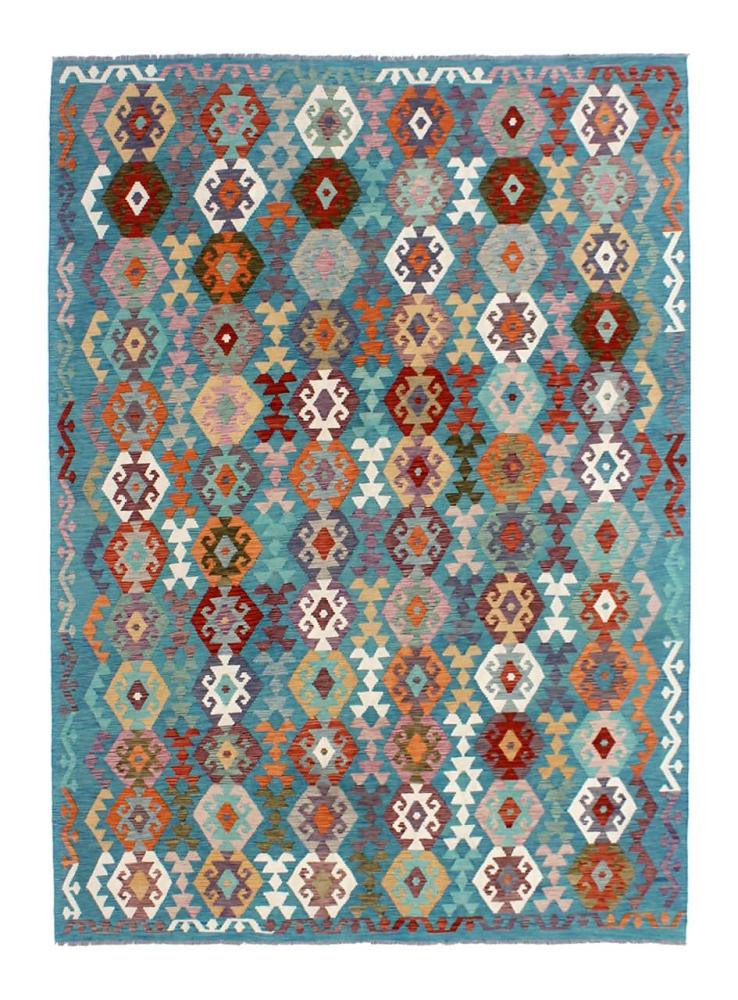 Tapis afghan Kilim Afghan 347x256 347x256, Tapis persan Tissé à la main