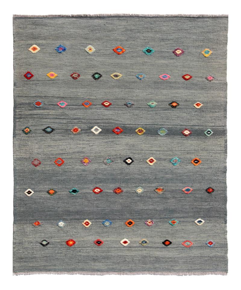 Alfombra afgana Kilim Afghan Nimbaft Edition 204x162 204x162, Alfombra persa Tejido a mano