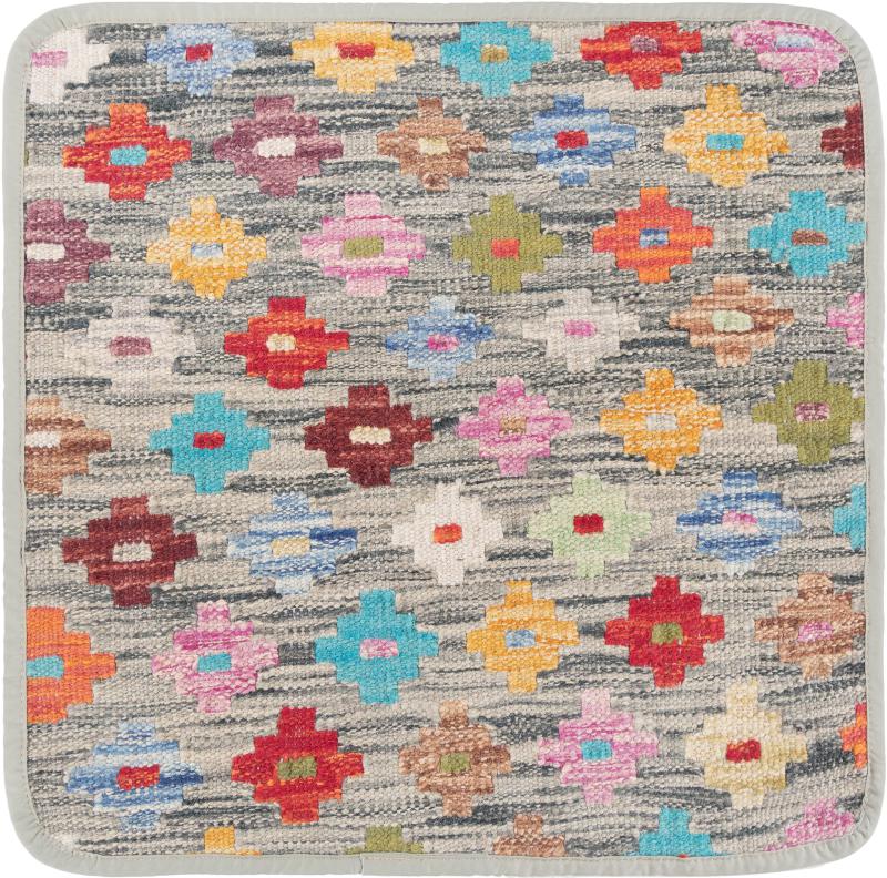 Afghanska mattan Kilim Afghan Kuddfodral 45x45 45x45, Persisk matta Knuten för hand