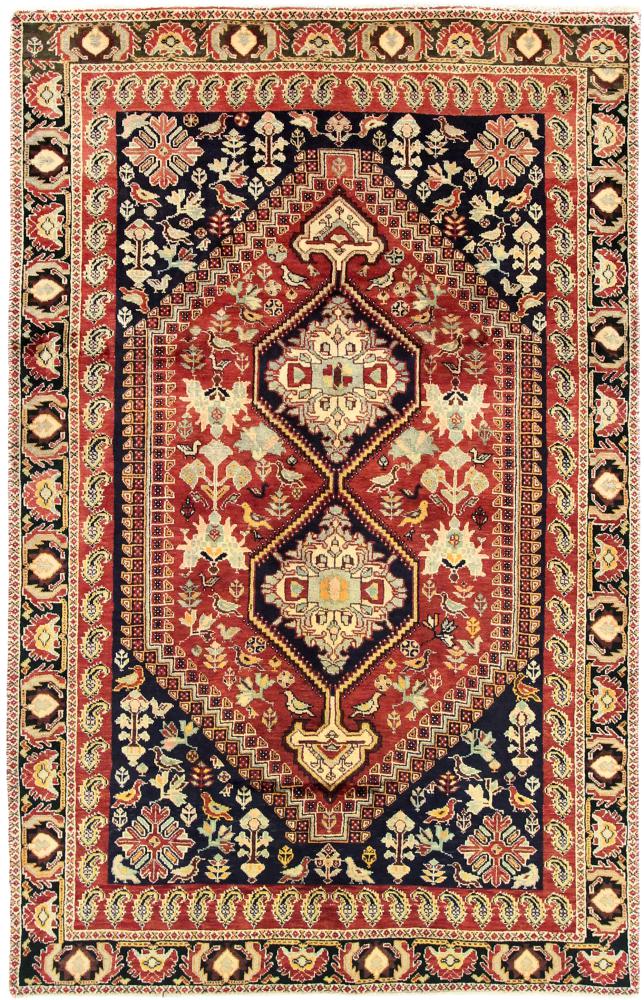 Tapis persan Shiraz 227x143 227x143, Tapis persan Noué à la main