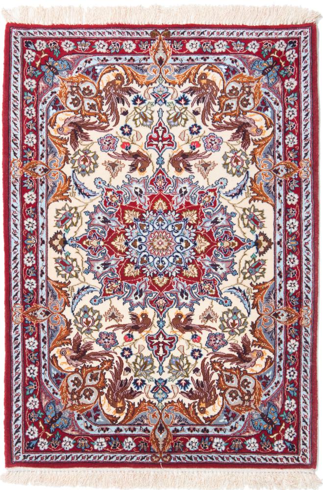 Perzisch tapijt Isfahan Zijden Pool 99x74 99x74, Perzisch tapijt Handgeknoopte