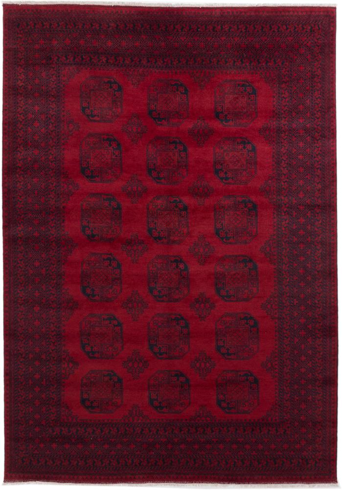 Afghan rug Afghan Akhche 9'8"x6'11" 9'8"x6'11", Persian Rug Knotted by hand