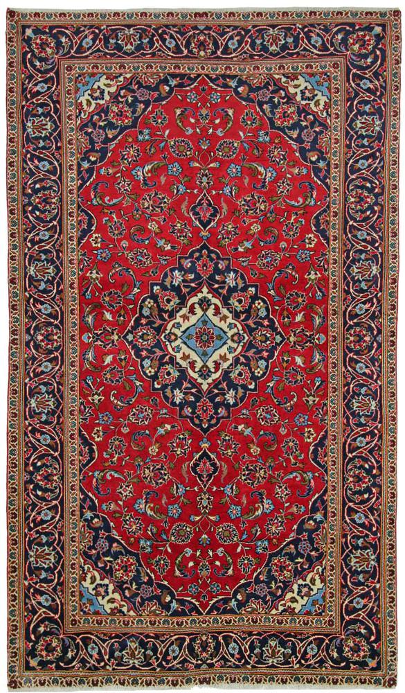 Persisk tæppe Keshan 261x146 261x146, Persisk tæppe Knyttet i hånden