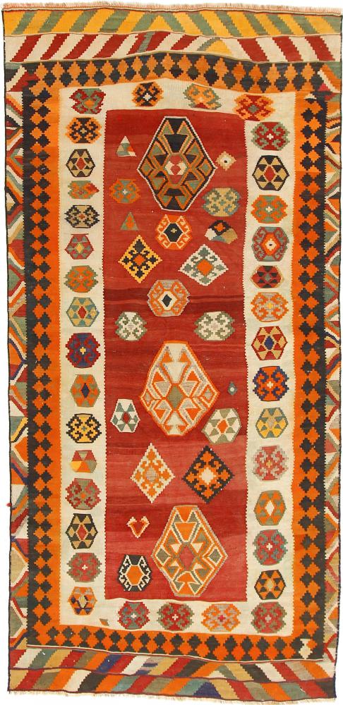 Perzsa szőnyeg Kilim Fars Azerbaijan Antik 9'0"x4'5" 9'0"x4'5", Perzsa szőnyeg szőttesek