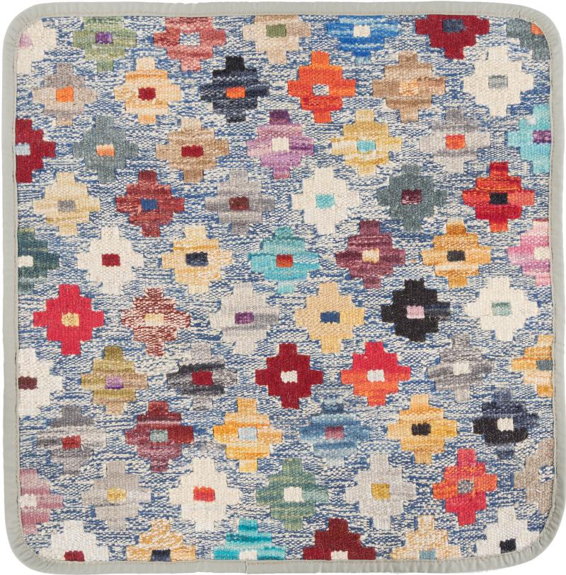 Afghanska mattan Kilim Afghan Kuddfodral 45x45 45x45, Persisk matta Knuten för hand