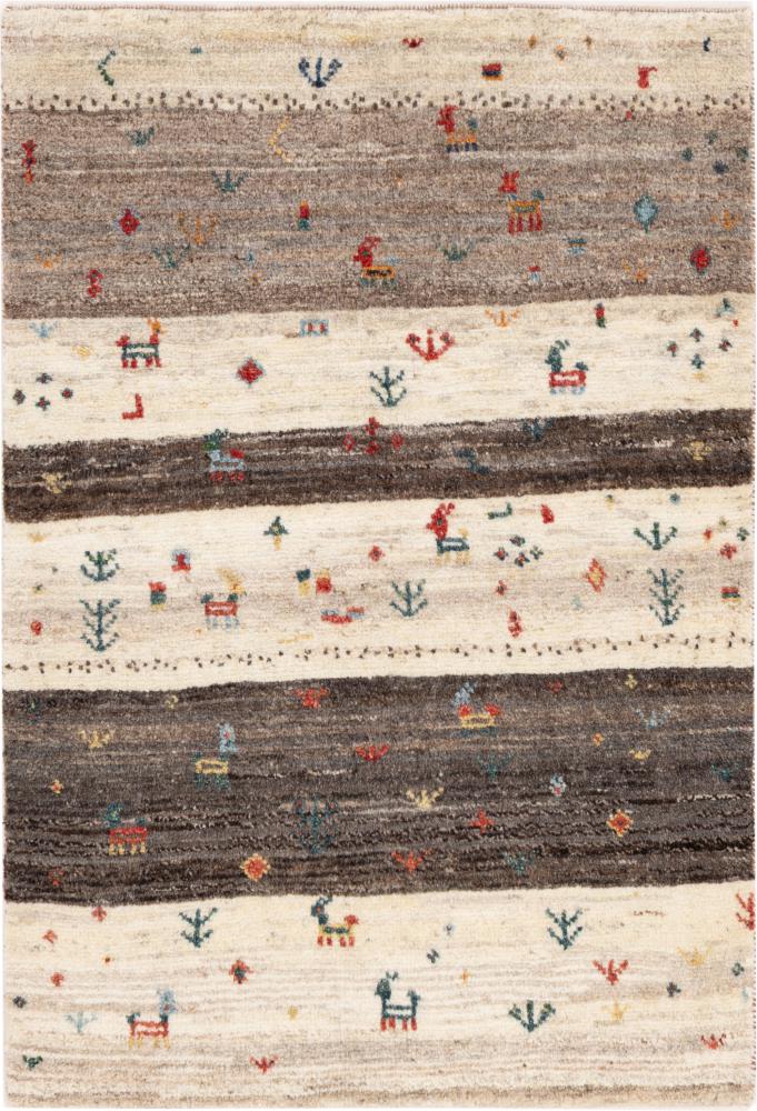 Tapis persan Persan Gabbeh Zagros 110x74 110x74, Tapis persan Noué à la main